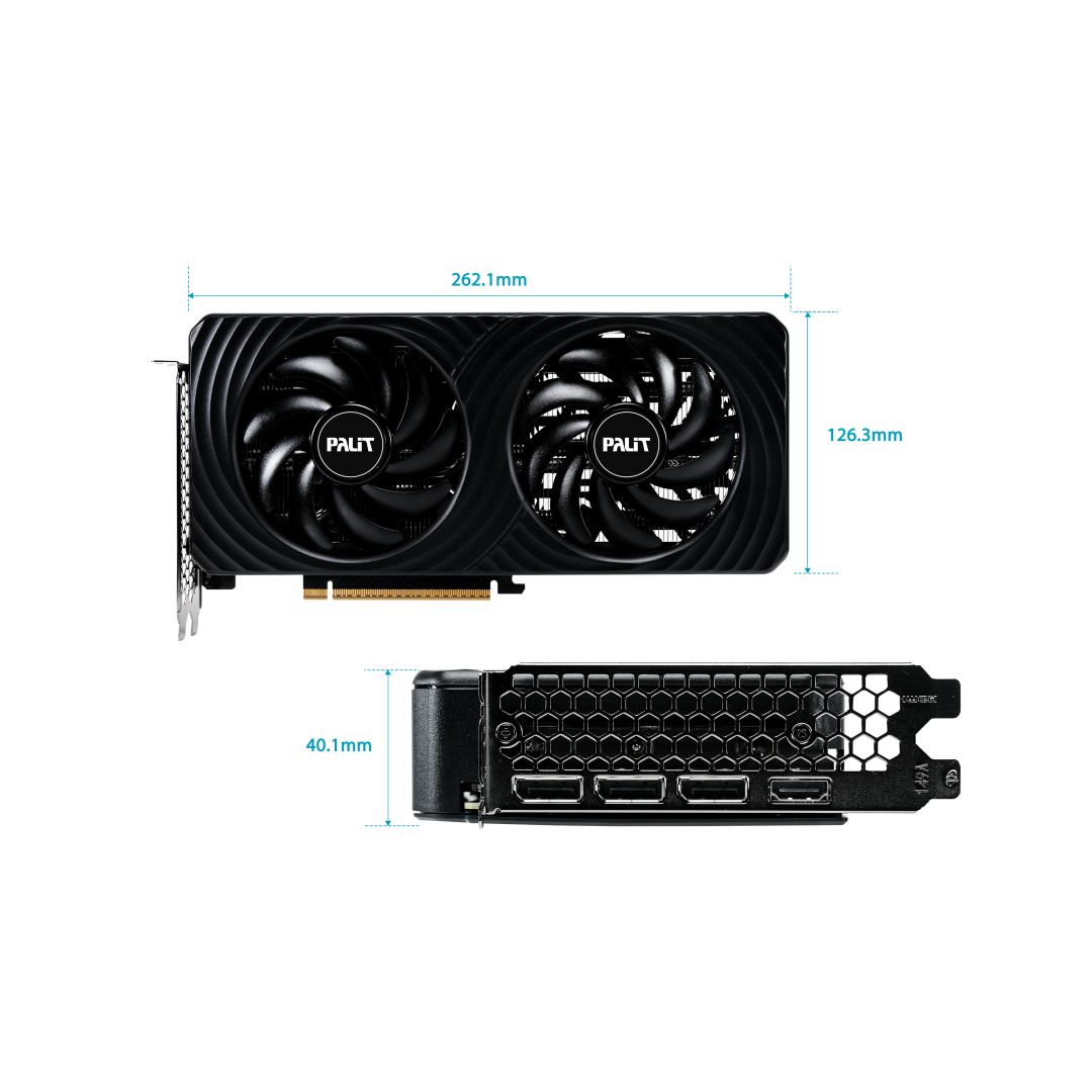 Видеокарта PALIT PA-RTX5060 DUAL OC 8GB PALIT (NE75060S19P1-GB2063D)
