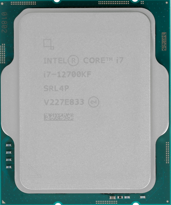 Процессор Intel Core i7 12700KF OEM (S-1700, ядер: 8+4, потоков: 20, 2.7-5.0 GHz, L2: 12 MB, L3: 25 MB, без графики!!!, TDP 190W) CM8071504553829