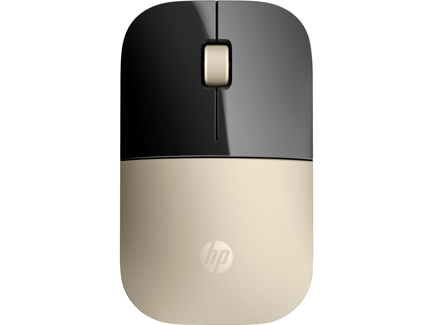 Мышь беспроводная HP Z3700 Gold Wireless Mouse (золотистый, USB, оптика, 1200 dpi, 2 кл., симметричный дизайн, RF 2.4GHz, 1 x AA) [ X7Q43AA ]