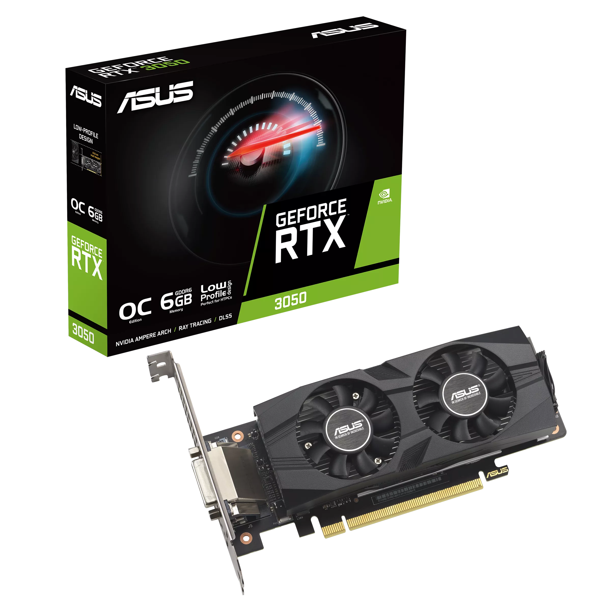 Видеокарта ASUS RTX3050-O6G-LP-BRK