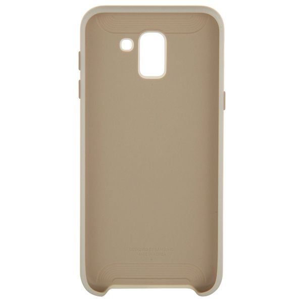 Накладка для Samsung Galaxy Dual Layer Cover J600 J6 (2018), Samsung (золотой, поликорбанат) [ EF-PJ600CFEGRU ]