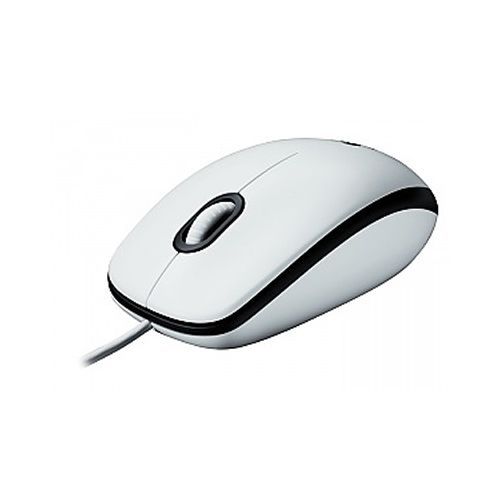 Мышь Logitech B100 White (белый, USB, оптика, 800 dpi, 3 кл., 1.8 м, симметричный дизайн) [ 910-003360 ]