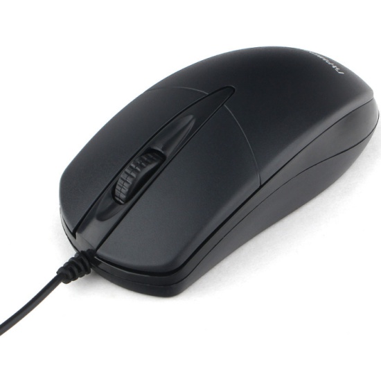 Мышь Гарнизон GM-220XL (черный, USB, оптика, 1000 dpi, 3 кл., 2.0 м, симметричный дизайн)