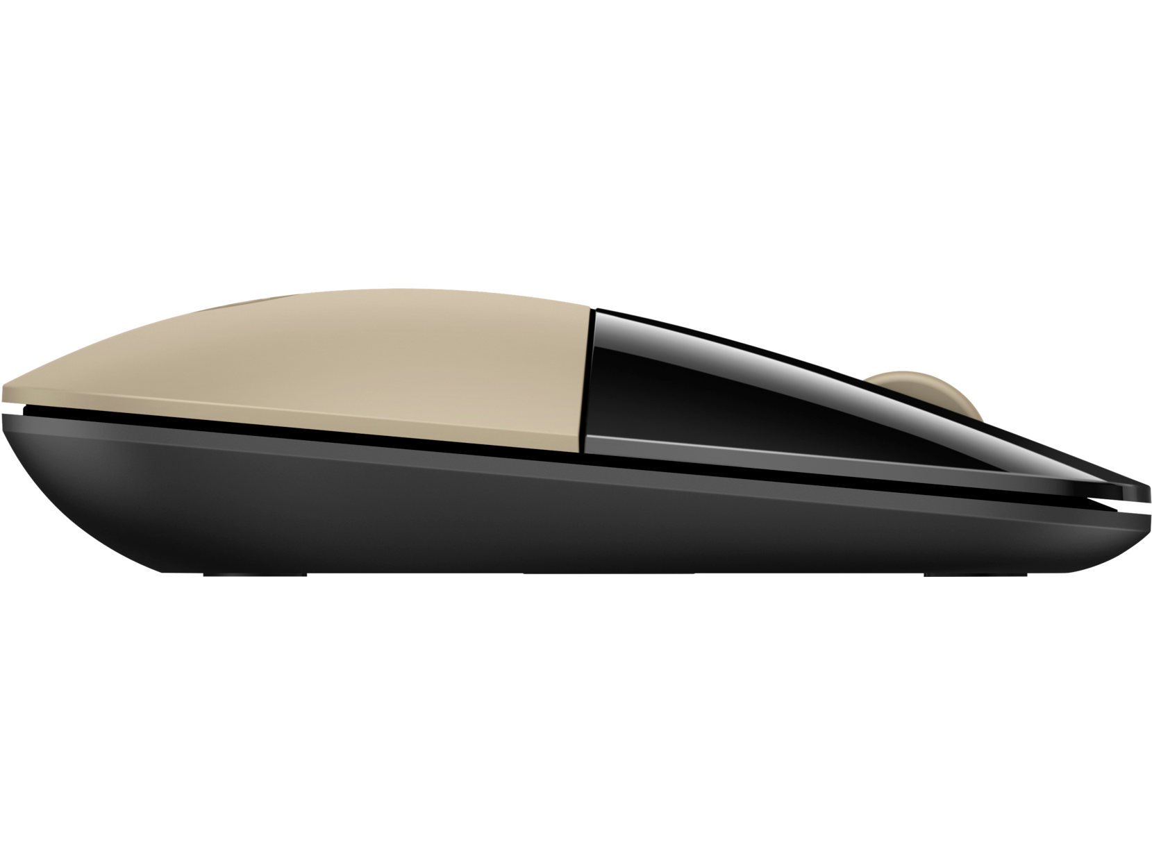 Мышь беспроводная HP Z3700 Gold Wireless Mouse (золотистый, USB, оптика, 1200 dpi, 2 кл., симметричный дизайн, RF 2.4GHz, 1 x AA) [ X7Q43AA ]