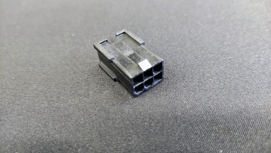 Коннектор 6 Pin PCI-E Female Black [ 100105 ]