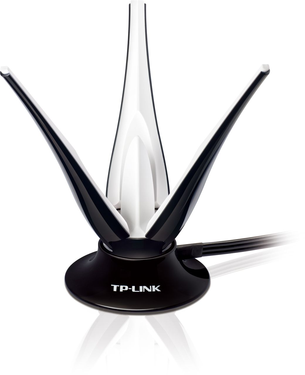 Антенна WiFi внутренняя тройная TP-Link [ TL-ANT2403N ] (всенаправленная, 3 dBi, RP-SMA, поддержка MIMO, на одной подставке, длина кабеля 1 м)