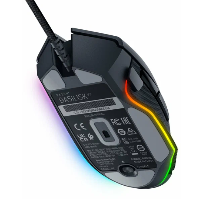 Мышь игровая Razer Basilisk V3 - Ergonomic Wired Gaming Mouse RZ01-04000100-R3M1
