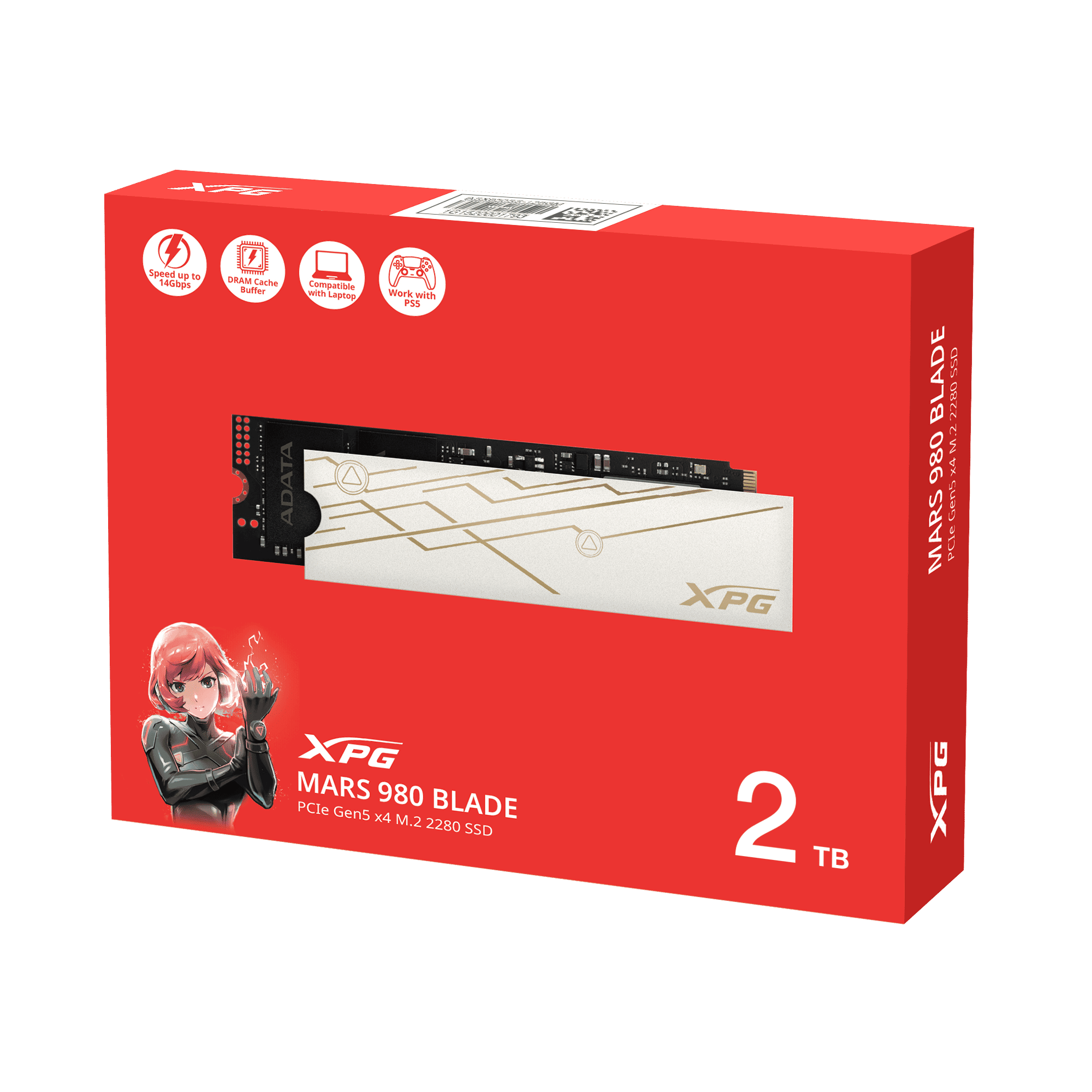 Твердотельный накопитель ADATA SMAR-980B-2TCS