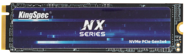 Накопитель SSD M.2 1TB Kingspec (NX-1TB) Retail (3400/3100МБ/сек, 330K/250K IOPS, NVMe PCI-Ex4 3.0, 3D TLC, TBW 1000, M.2 2280)