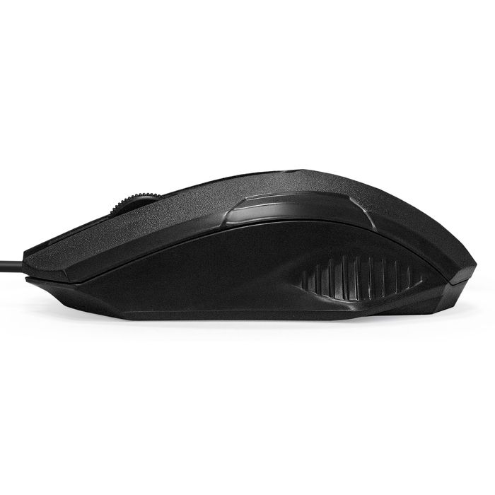 Мышь ExeGate SH-9025L (черный, USB, оптика, 1000 dpi, 3 кл., 2.0 м, симметричный дизайн) [ EX264097RUS ]