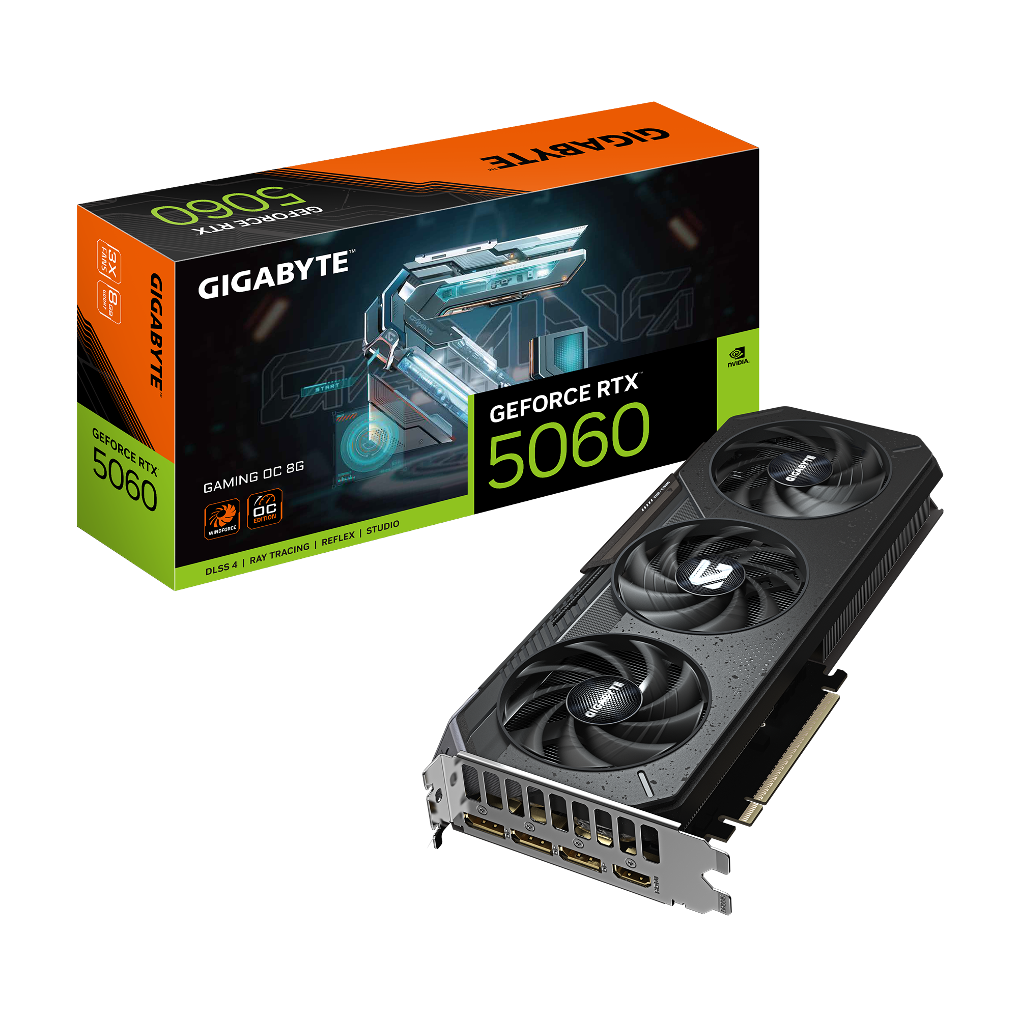 Видеокарта GIGABYTE GV-N5060GAMING OC-8GD