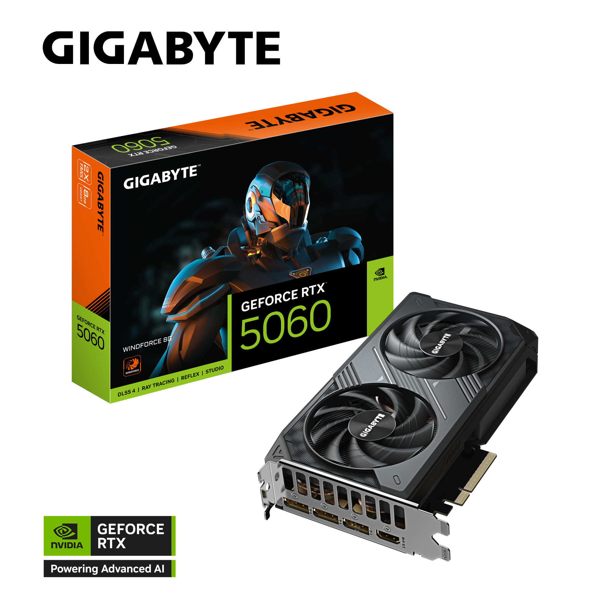 Видеокарта GIGABYTE GV-N5060WF2-8GD