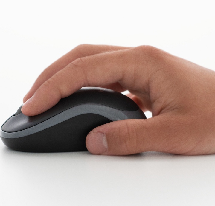 Мышь Logitech M100 Black (черный, USB, оптика, 1000 dpi, 3 кл., 1.8 м, симметричный дизайн) [ 910-006652/910-006765 ]