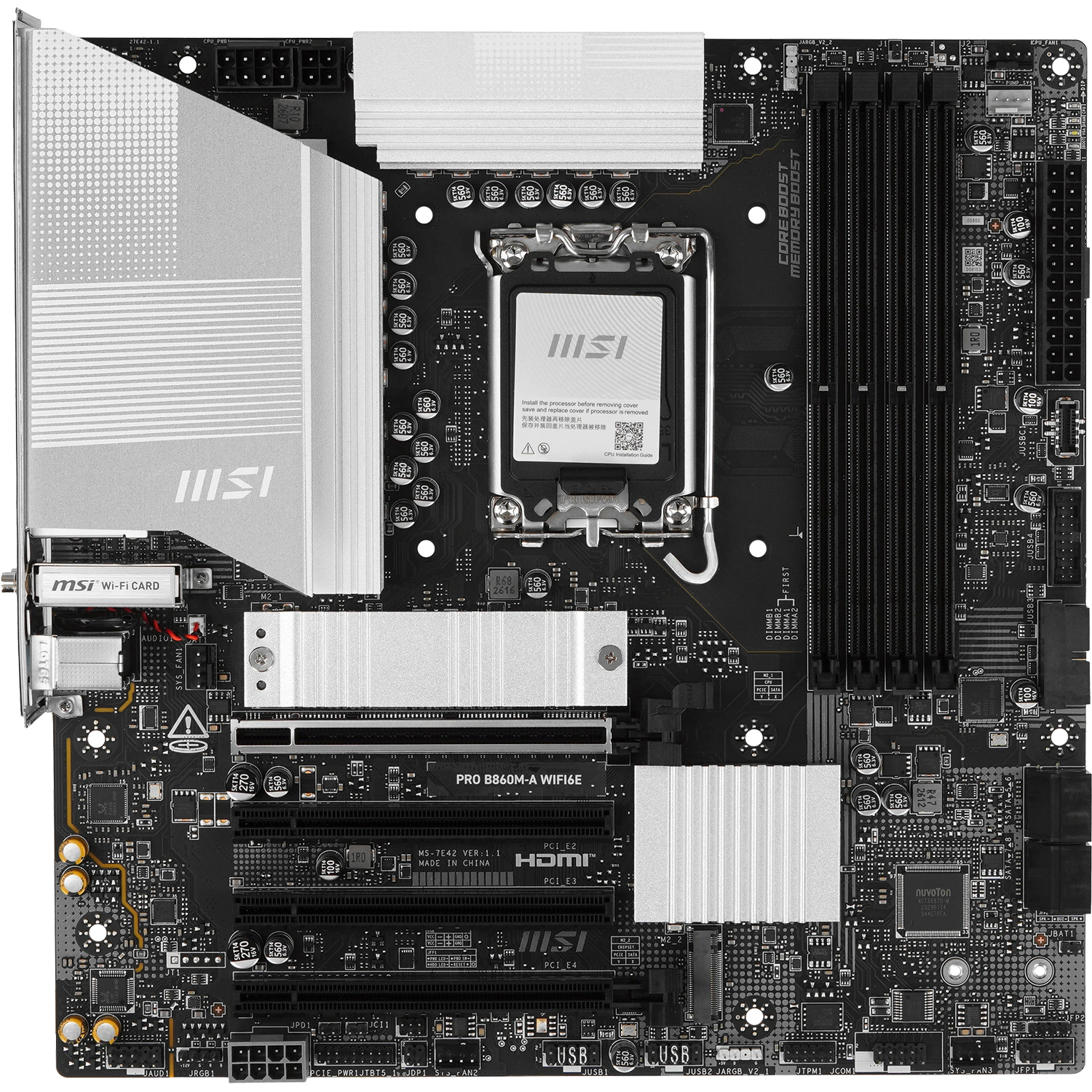 Материнская плата MSI PRO B860M-A WIFI6E